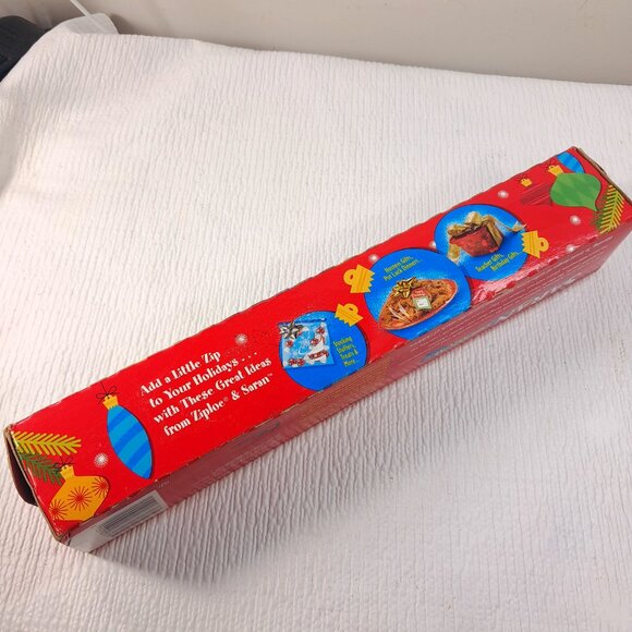 Saran Premium Wrap Festive Green plastic film cling heavy duty 2008 Vintage - Picture 11 of 11